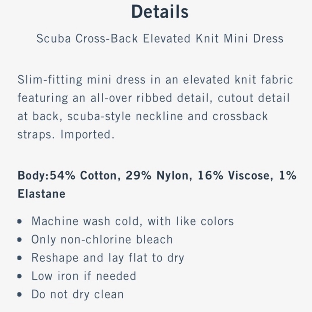 Abercrombie & Fitch Scuba Cross-Back Elevated
Knit Mini Dress - Picture 3 of 5